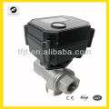 Mini válvula de motor DC12-24v, DN20 3/4 &quot;, conexão de rosca NPT para equipamento de água potável